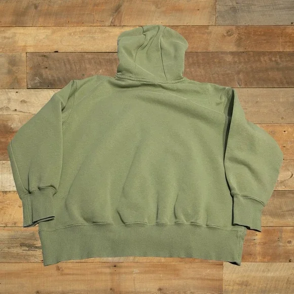 Sage Green Nike Center Swoosh Hoodie Medium - Picture 3 of 4